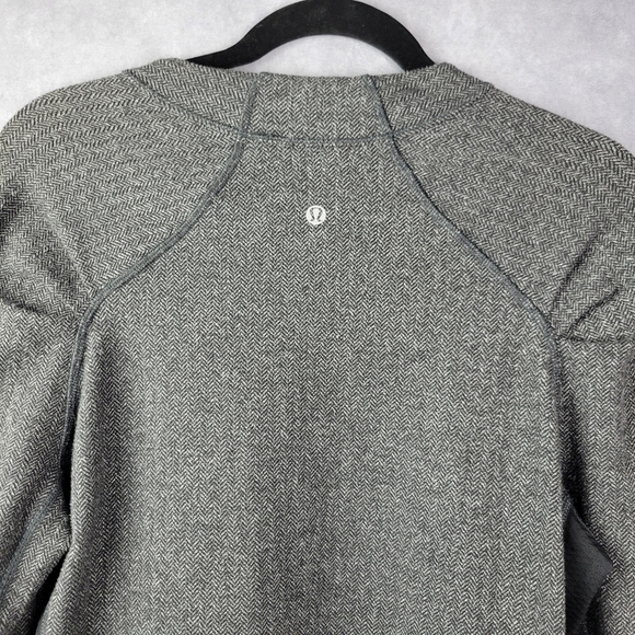 Lululemon Think Fast Long Sleeve Heathered Herringbone Heathered  Size 12 - Picture 8 of 16